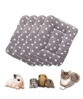 Rioussi Bunny Bed, Guinea Pig Warm Bed For Small Animals Rabbits Chinchillas Hedgehogs Baby Cats Ferrets14 X12, 4Pack,Lightgray