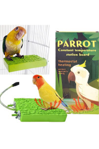 Bird Warmer For Cage Bird Perch Stand Platform Warm Heating Heating Bird Perch Platform For Exotic Pet Birds 12V 5W African Grey Parakeets Parrots