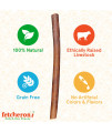 FETCHERONI Collagen Sticks for Dogs - Bully Sticks and Rawhide Alternative Treats, Long Lasting Dog Chews 6 inch Natural Collagen for Dogs - 5-Pcs Pack High Protein Dog Dental Treats W/Beef Collagen