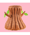 Tree Shaped Pet Cat Home Sleeping Bed Tree, Tent Home Pet Cat Dog Bed Semi-Closed Nest Cushion Tree Shape House Cave Cute Detachable Warm Cave