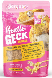 Gargeer 8Oz Complete Crested Gecko Food Diet Premium Ingredients Mix, Ready To Use Freshly Made Powder Unique Superfood Formula, Developed Made In The Usa Enjoy