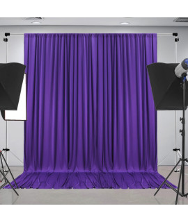 10 Ft X 8 Ft Wrinkle Free Purple Backdrop Curtain Panels, Polyester Photography Backdrop Drapes, Wedding Party Home Decoration Supplies