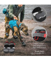 Kurgo Blaze Cross Dog Shoes - Winter Boots for Dogs, All Season Paw Protectors - for Hot Pavement and Snow - Water Resistant, Reflective, No Slip - Includes 2 Shoes - Chili Red/Black - XL