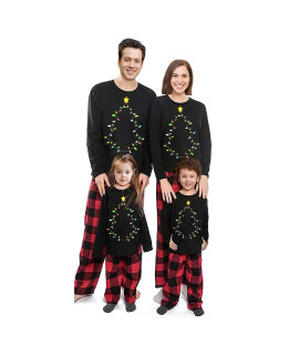 Awoscut Christmas Family Pajamas Holiday Christma Pajama Family Matching Pjs Set Cute Sleepwear Elk Xmas Jammies(543, Kids, 5 Years)