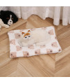 Cozy Calming Cat Blanket, Flannel Cushion For Pet Cozy Calming Blanket For Anxiety And Stress, Cozy Kitty Bed For Indoor Cats Calming Thick, Ultra Soft Pet Bed Mat (White Bear, L (197 X 236))