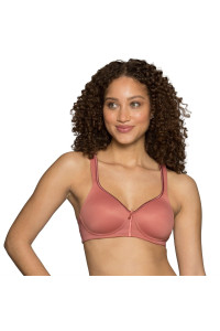 Vanity Fair Womens Body Caress Full Coverage Wirefree Bra, 38C, Canyon Rose