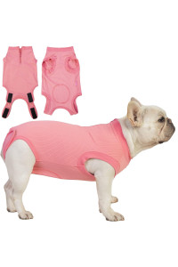 Wabdhaly Dog Surgery Recovery Suit,Small Suit For Female Spay Male Dogs Surgical Recovery,Cover Wound,Stitches Body Suit,Blank Rose Xs