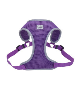 Coastal Pet Comfort Soft Reflective Wrap Adjustable Dog Harness - No-Pull Dog Harness for Small & Large Dogs - Purple - 3/4" x 20"-29"