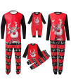 Funny Christmas Pajamas For Family 2022 Matching Pjs Loungewear Set Xmas Holiday Sleepwear Shirt & Plaid Pant Outfits
