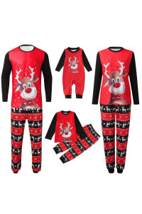Funny Christmas Pajamas For Family 2022 Matching Pjs Loungewear Set Xmas Holiday Sleepwear Shirt & Plaid Pant Outfits