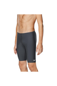 Speedo Mens Swimsuit Jammer Endurance Solid, Charcoal, 38