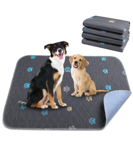 Aitmexcn Washable Puppy Dog Pee Pad, 2Pcs 100 Waterproof Whelping Training Mat For Puppysenior Dog, Fast Drying Reusable Puppy Pads For Indoor, Outdoor And Car Travel- 24 X 36