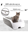 PETH Self Cleaning Cat Litter Box (White)