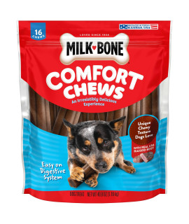 Milk-Bone Comfort Chews, Dog Treats With Unique Chewy Texture And Real Beef, 16 Chews