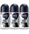 Nivea 48H Deodorant Roll-On Roll On Invisible For Black&White Anti Perspirant 50Ml (Original Pack Of 3) 17 Fl Oz