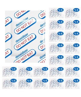 Zrlei 200Cc Oxygen Absorbers For Food Storage - 60 Count (12X Packs Of 5) - For Long Term Food Storage & Survival, Mylar Bags, Canning, Harvest Right Freeze Dryer, Dehydrated, And Preserved Foods