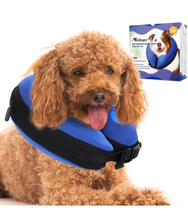 Manificent Inflatable Dog Collar With Built-In Pump,Inflatable Dog Cone For Dog After Surgery, Dog Donut Collar Prevent Puppy Bite Licking Scratching Touching, Help Pets Healing From Wound Large Small