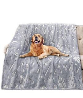 Kogsa Dog Blankets For Large Dogs,Washable Dog Blankets For Medium Dogs,Puppy Blankets,Soft Cozy Fleece Blanket For Dogs,Pets Blankets For Cat Dog,Dog Throw Blanket Glow In The Dark,60 X80