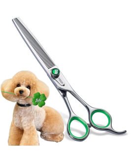 Fogosp 46 Teeth Dog Thinning Shears For Grooming 70 Inch Professional Blending Thinning Scissors For Dogs Cat Pet Japanese 440C Stainless Right Handed