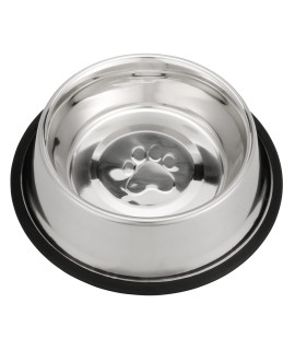 Neater Pet Brands - Stainless Steel No-Skid Non-Tip Dog Bowl For Food Or Water (32 Oz, Stainless Steel)