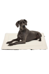 Veehoo Soft Dog Bed Mat, Washable Plush Dog Crate Pad Mat, Fluffy Comfy Kennel Pad Anti-Slip Pet Sleeping Mat For Large Dogs And Cats, 59X375 Inch, Beige