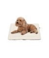 Veehoo Soft Dog Bed Mat, Washable Plush Dog Crate Pad Mat, Fluffy Comfy Kennel Pad Anti-Slip Pet Sleeping Mat For Large Dogs And Cats, 32X25 Inch, Beige