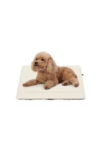 Veehoo Soft Dog Bed Mat, Washable Plush Dog Crate Pad Mat, Fluffy Comfy Kennel Pad Anti-Slip Pet Sleeping Mat For Large Dogs And Cats, 32X25 Inch, Beige
