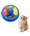 Wridaba Interactive Cat Puzzle Slow Feeders And Treat Dispensing Toy Cat Stimulation Toy For Kitten Training Perfect For Pet Interactive Training Toy Box (Blue Puzzle Platedispenser Ballcantip Ball)