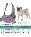 PetAmi Dog Sling Carrier for Small Dogs, Puppy Carrier Sling Purse, Pouch Carrying Bag to Wear Medium Cat, Adjustable Crossbody Pet Sling Travel, Breathable, Poop Bag Dispenser, Max 10 lbs, Purple