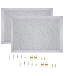 Toraso Cork Board Bulletin Board, Cork Boards For Walls With Pins, Eye Bolts, Gaskets, Screws, Pin Board For Office, School And Home (Grey, 103Ax145A ,1P)