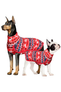 Aofitee Dog Sweater, Warm Dog Coat Dog Winter Jacket, Windproof Dog Cold Weather Coats With Turtleneck, Pullover Dog Pajamas Pjs Onesie, Pet Apparel Winter Clothes For Small Medium Large Dogs