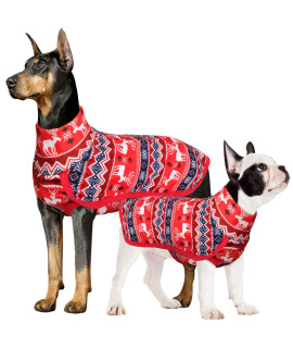 Aofitee Dog Sweater, Warm Dog Coat Dog Winter Jacket, Windproof Dog Cold Weather Coats With Turtleneck, Pullover Dog Pajamas Pjs Onesie, Pet Apparel Winter Clothes For Small Medium Large Dogs