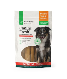 ULTIMATE PET NUTRITION Canine Fresh Dental Chews, 15 Sticks (Medium)