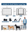 Kfvigoho Dog Playpen Outdoor 8/12/16/24/32 Panels Heavy Duty Dog Pen 24"/32"/40"/47" Height Puppy Playpen Indoor Anti-Rust Exercise Fence with Doors for Large/Medium/Small Pet Play for RV Camping Yard