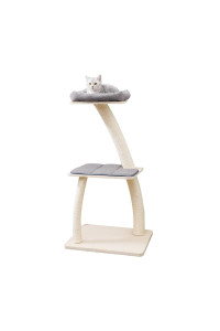 Agile 45 Premium Plywood Cat Tree Tower With Scratching Climbing Posts (Apollo)