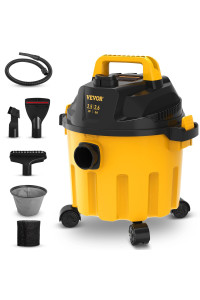 Vevor Wet Dry Vac, 26 Gallon, 25 Peak Hp, 3 In 1 Shop Vacuum With Blowing Function, Portable With Attachments To Clean Floor, Upholstery, Gap, Car, Etl Listed, Blackyellow