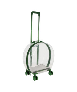 MiMu Transparent Bubble Pet Carrier with Wheels - Small Dog or Cat Trolley for Pet Travel - Cat Backpack Alternative