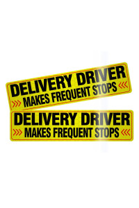 2Pack Delivery Vehicle Car Magnet,Delivery Vehicle Signs For Car,Reflective Delivery Vehicle Magnet For Car,Flex Driver Car Signs