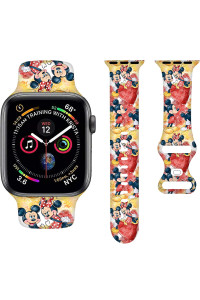 Valentines Day Cartoon Bands Compatible With Apple Watch Band 42Mm 44Mm 45Mm,Kawaii Red Heart Valentine Silicone Strap Wristbands Compatible With Iwatch Bands Series Se 7 6 5 4 3 2 1 For Girls Women Boys Men Couple Boyfriend Girlfriend Lover Gifts