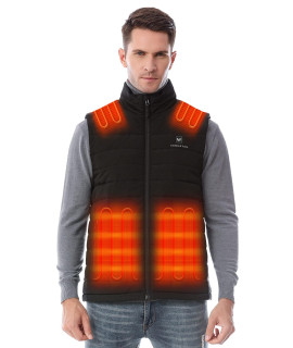 Venustas Mens Heated Vest With Battery Pack 74V, Ultra-Thin Carbon Fiber, Suitable For Winter Outdoor Hunting Skiing