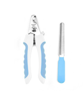 Id Pets Nail Clippers With Safety Guard To Avoid Over-Cutting, Safe Professional Grooming Tool For Dog & Cat (Blue)
