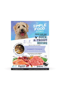 Simple Food Project - Duck Trout Recipe - Freeze Dried Raw Food For Dogs - 3Lb