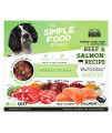 Simple Food Project - Beef Salmon Recipe - Freeze Dried Raw Food For Dogs - 6Lb