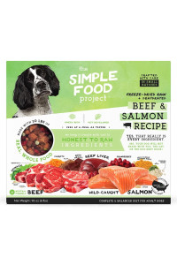 Simple Food Project - Beef Salmon Recipe - Freeze Dried Raw Food For Dogs - 6Lb