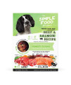 Simple Food Project - Beef Salmon Recipe - Freeze Dried Raw Food For Dogs - 3Lb