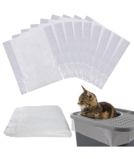 24 Pcs Litter Pan Liners Fit For Petmate Brand, Compatible With Top Entry Litter Pans Model, Durable Thickened Replacement Liner Bags For Disposal Of Cat Waste