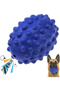 Babezdog Dog Chew Toys Interactive Dog Toys For Aggressive Chewers Large Breed Indestructible Dog Toys, Natural Rubber Made And Squeaky Design, Tough Dog Toys For Large Medium Dogs, Navy Blue