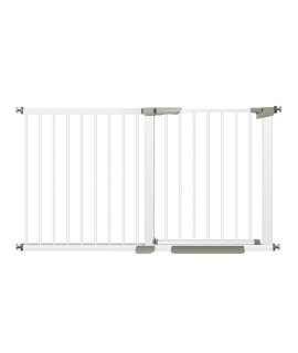 Retractable Baby Gate For Stairs, Extra Tall Child Safety Gate Extends Up To Extra Wide, Dog Gates For Doorways Hallways House Indooroutdoor, Easy Fit Pet Gate,Pressure Mounted