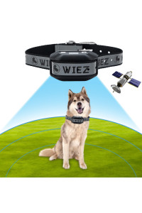 Wiez Gps Wireless Dog Fence, Electric Dog Fence,Pet Containment System,Range 65-3281Ft, Adjustable Warning Strength, Rechargeable, Harmless And Suitable For All Dogs(New Model For 2023)