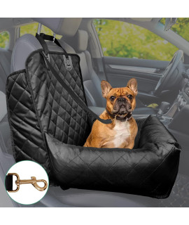 Dog Car Seat Pet Booster Seat Pet Bed Car Travel Safety Car Seat,The Dog Seat Made Is Safe And Comfortable, And Can Be Disassembled For Easy Cleaning Made Of Durable Oxford Materials (Black)